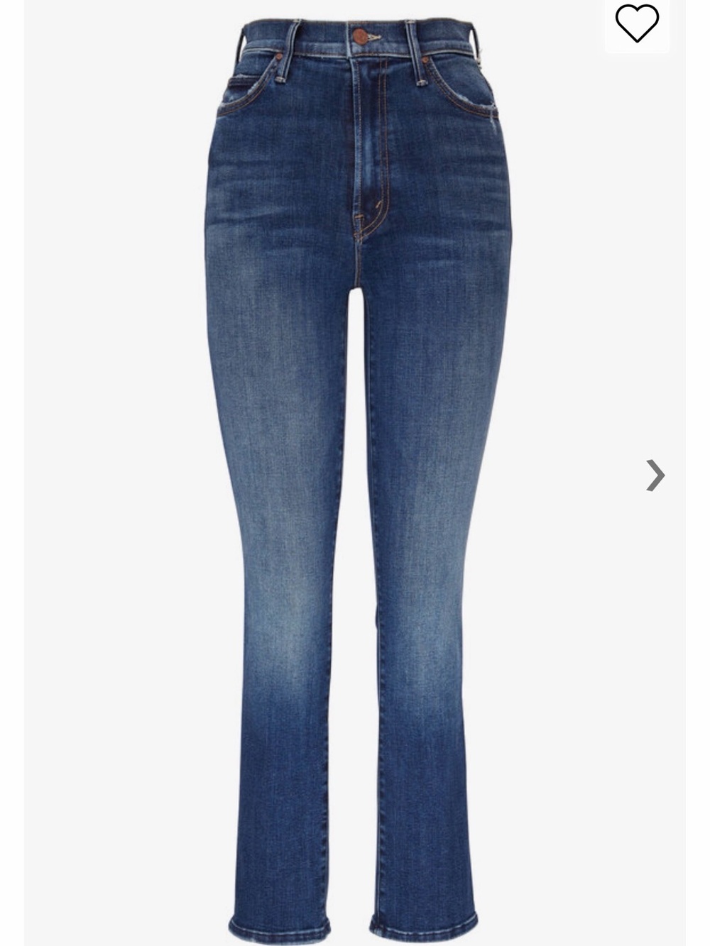 Mother The Swooner Rascal Ankle Denim Jeans in Don’t Mind Me